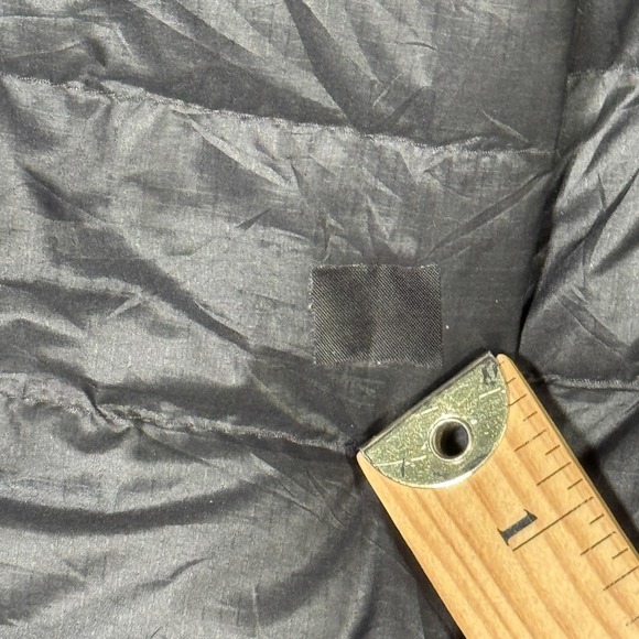 Patagonia Jacket Mens Large Black Down Sweater Full Zip Puffer *REPAIRED - Picture 12 of 13